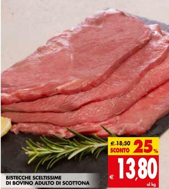 Tigros Bistecche Sceltissime Di Bovino Adulto Di Scottona offerta