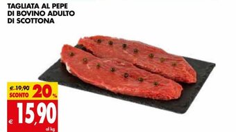 Tigros Tagliata Al Pepe Di Bovino Adulto Di Scottona offerta