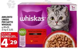 Iperal Amilento umido per gatto WHISKAS offerta