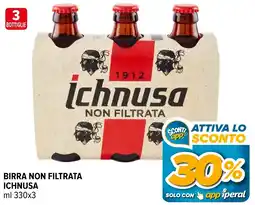 Iperal Birra non filtrata ICHNUSA offerta