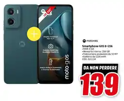 MediaWorld motorola Smartphone G05 8+256 offerta