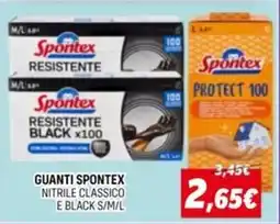 Orizzonte Guanti spontex nitrile classico e black offerta