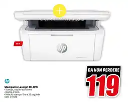 MediaWorld hp Stampante Laserjet M140W offerta