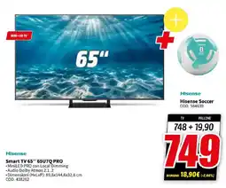 MediaWorld Hisense Smart TV 65" 65U7Q PRO offerta