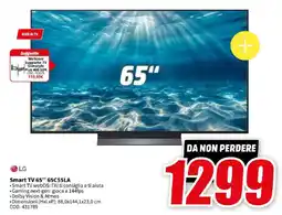 MediaWorld LG Smart TV 65" 65C55LA offerta