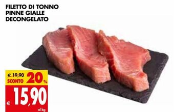 Tigros Filetto Di Tonno Pinne Gialle Decongelato offerta
