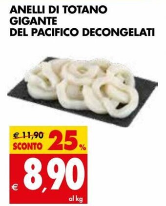 Anelli Di Totano Gigante Del Pacifico Decongelati
