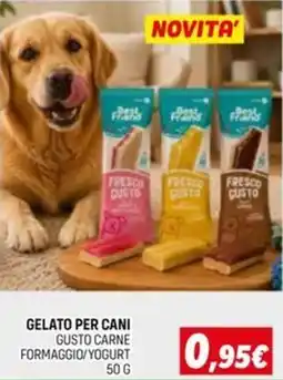 Orizzonte Gelato per cani gusto carne formaggio/yogurt offerta