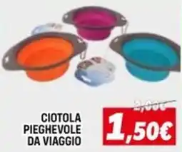 Orizzonte Ciotola pieghevole da viaggio offerta