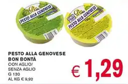 D'Italy Pesto alla genovese bon bontà con aglio/ senza aglio offerta