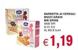 D'Italy Barretta ai cereali multi grain MR SPIKE offerta