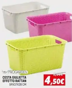 Orizzonte Cesta giulietta effetto rattan offerta