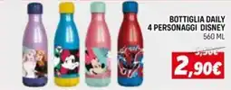 Orizzonte Bottiglia daily 4 personaggi disney offerta