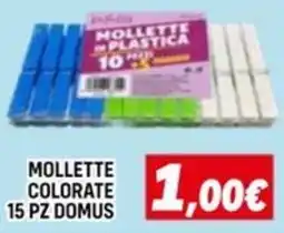 Orizzonte Mollette colorate 15 pz domus offerta