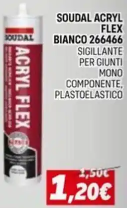 Orizzonte Soudal acryl flex bianco 266466 offerta