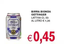 D'Italy Birra bionda OETTINGER offerta