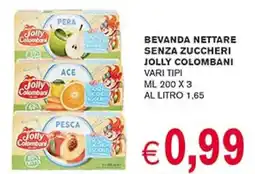 D'Italy Bevanda nettare senza zuccheri JOLLY COLOMBANI offerta