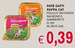 D'Italy Patè gatti pappa cat pollo e tacchino/ salmone e gamberetti offerta