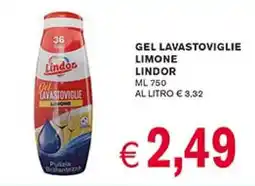 D'Italy Gel lavastoviglie limone LINDOR offerta