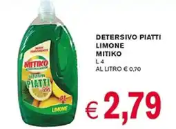 D'Italy Detersivo piatti limone MITIKO offerta