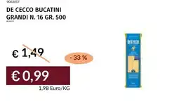 Prezzemolo e Vitale De cecco bucatini grandi n. 16 offerta