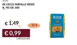 Prezzemolo e Vitale De cecco farfalle medie n. 193 offerta