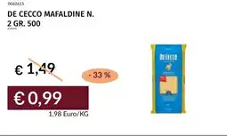 Prezzemolo e Vitale De cecco mafaldine n. 2 offerta