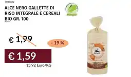 Prezzemolo e Vitale Alce nero gallette di riso integrale e cereali bio offerta