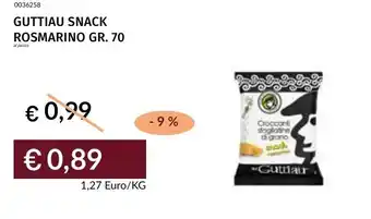 Prezzemolo e Vitale Guttiau snack rosmarino offerta