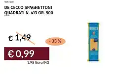 Prezzemolo e Vitale De cecco spaghettoni quadrati n. 413 offerta