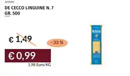 Prezzemolo e Vitale De cecco linguine n. 7 offerta