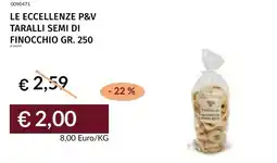Prezzemolo e Vitale Le eccellenze p&v taralli semi di finocchio offerta