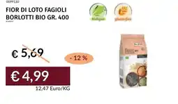 Prezzemolo e Vitale Fior di loto fagioli borlotti bio offerta