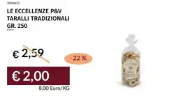 Prezzemolo e Vitale Le eccellenze p&v taralli tradizionali offerta