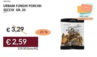 Prezzemolo e Vitale Urbani funghi porcini secchi offerta