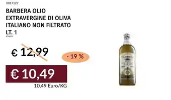 Prezzemolo e Vitale Barbera olio extravergine di oliva italiano non filtrato offerta