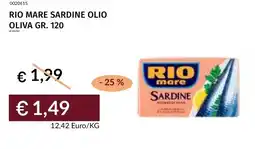 Prezzemolo e Vitale Rio mare sardine olio oliva offerta