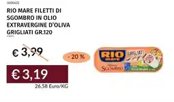 Prezzemolo e Vitale Rio mare filetti di sgombro in olio extravergine d'oliva grigliati offerta