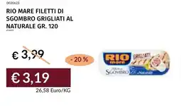 Prezzemolo e Vitale Rio mare filetti di sgombro grigliati al naturale offerta