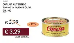 Prezzemolo e Vitale Coalma autentico tonno in olio di oliva offerta