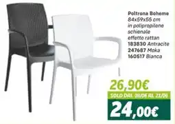 Orizzonte Poltrona Boheme 84x59x55 cm offerta