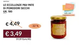 Prezzemolo e Vitale Le eccellenze p&v pate di pomodori secchi offerta