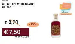 Prezzemolo e Vitale Giu giu colatura di alici offerta