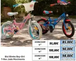 Orizzonte Bici Bimbo Boy-Girl T-Rex Jade Movimento offerta