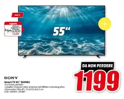 MediaWorld SONY Smart TV 55" 55XR83 offerta
