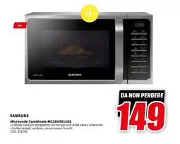 MediaWorld SAMSUNG Microonde Combinato MC28H5015AS offerta