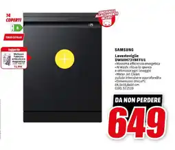 MediaWorld SAMSUNG Lavastoviglie DW80H73YBFFU1 offerta