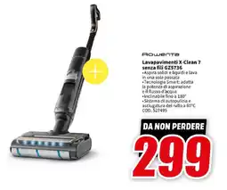 MediaWorld Rowenta Lavapavimenti X-Clean 7 senza fili GZ5736 offerta