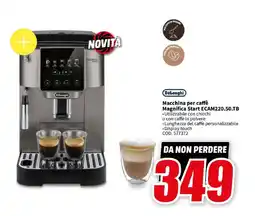 MediaWorld DeLonghi Macchina per caffè Magnifica Start ECAM220.50.TB offerta