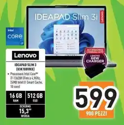 Unieuro Lenovo IDEAPAD SLIM 3 (83K100V8IX) offerta
